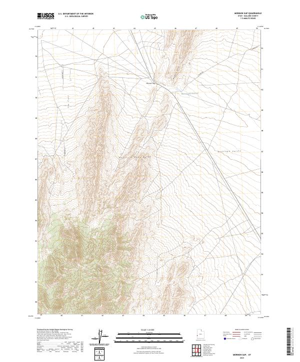 USGS Topographic Map – Mormon Gap
