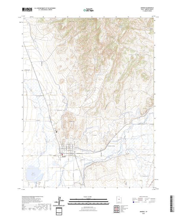 USGS Topographic Map – Moroni