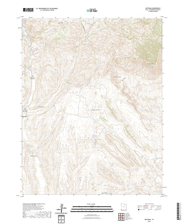 USGS Topographic Map – Motoqua
