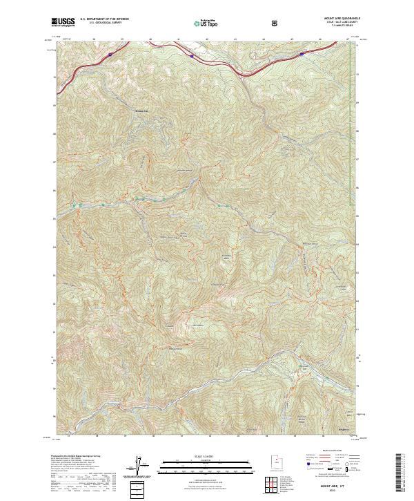 USGS Topographic Map – Mount Aire
