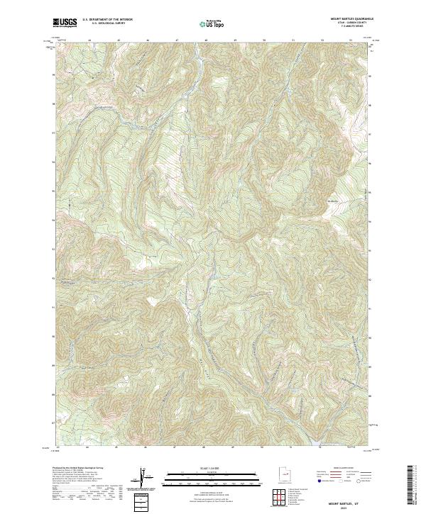 USGS Topographic Map – Mount Bartles