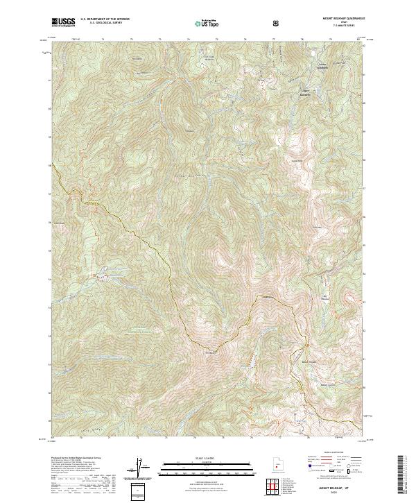 USGS Topographic Map – Mount Belknap