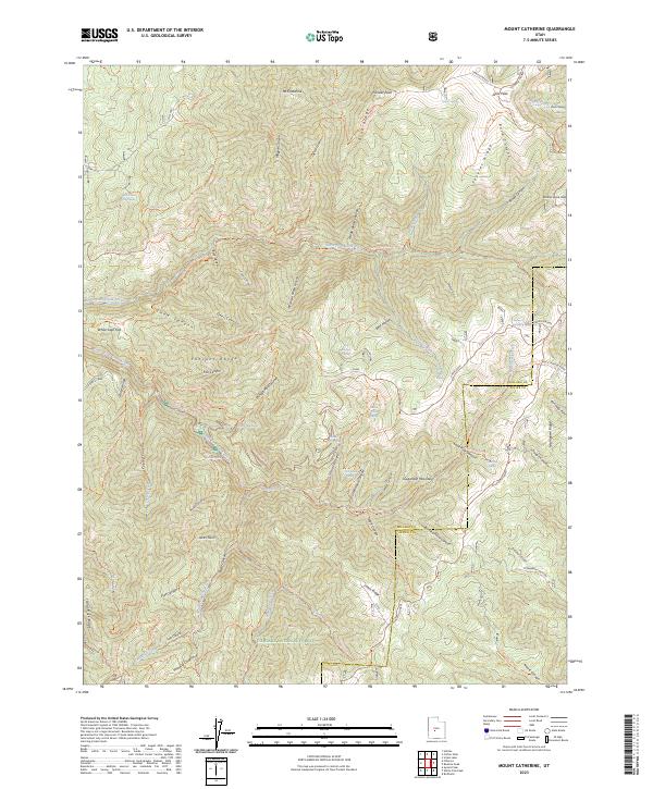 USGS Topographic Map – Mount Catherine