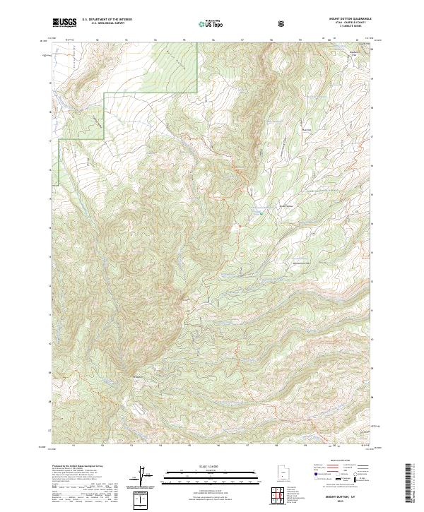 USGS Topographic Map – Mount Dutton