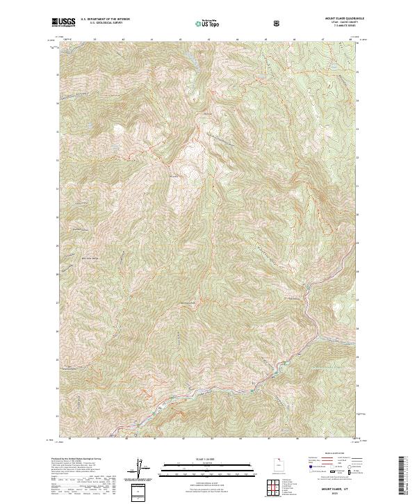 USGS Topographic Map – Mount Elmer