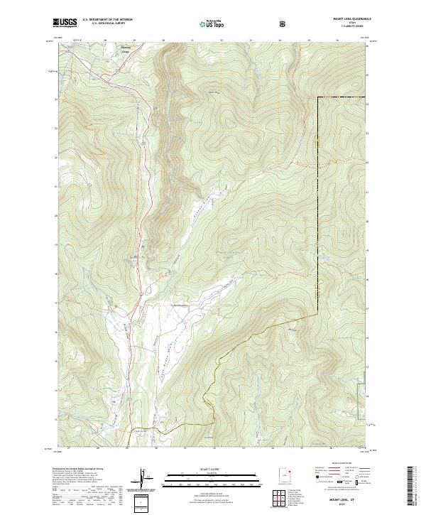 USGS Topographic Map – Mount Lena