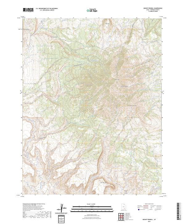 USGS Topographic Map – Mount Pennell