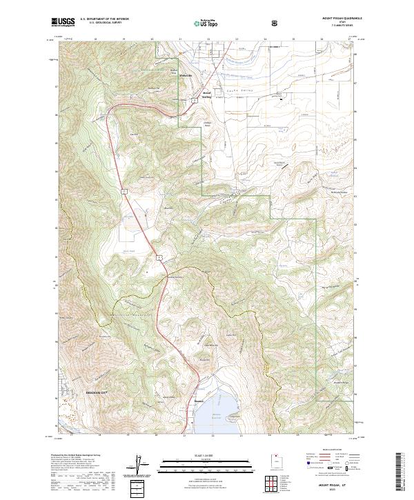 USGS Topographic Map – Mount Pisgah
