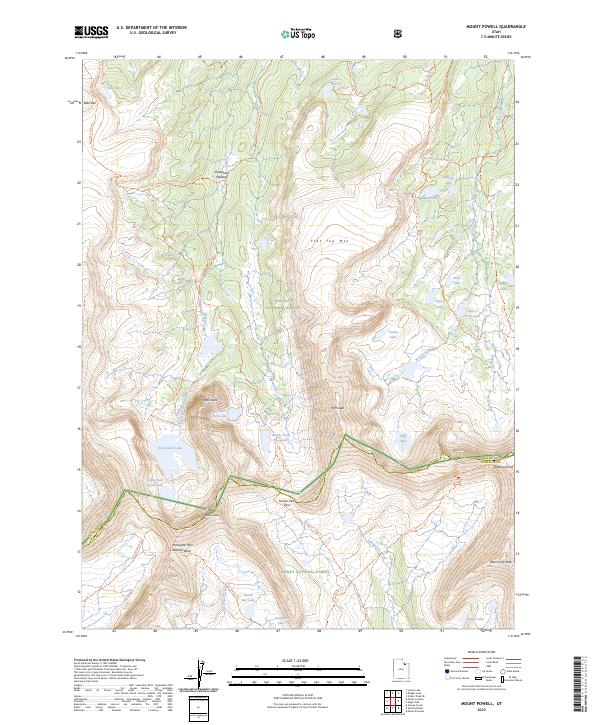 USGS Topographic Map – Mount Powell