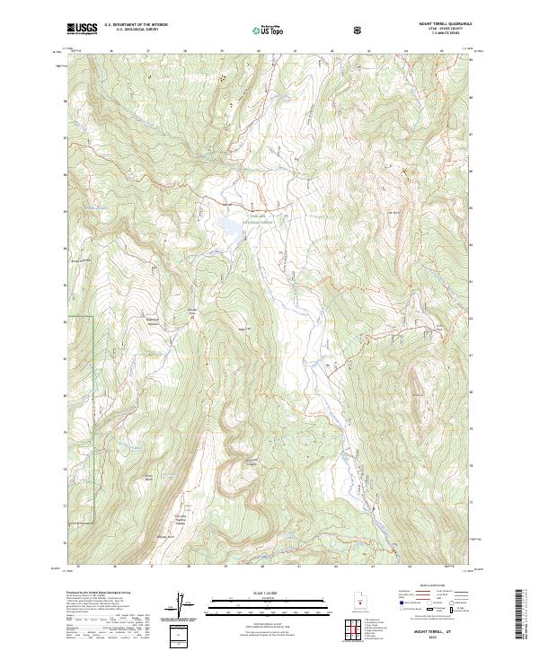 USGS Topographic Map – Mount Terrill