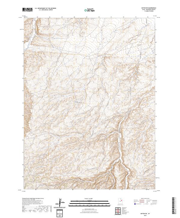 USGS Topographic Map – Myton SW