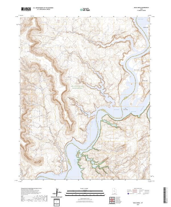 USGS Topographic Map – Nasja Mesa