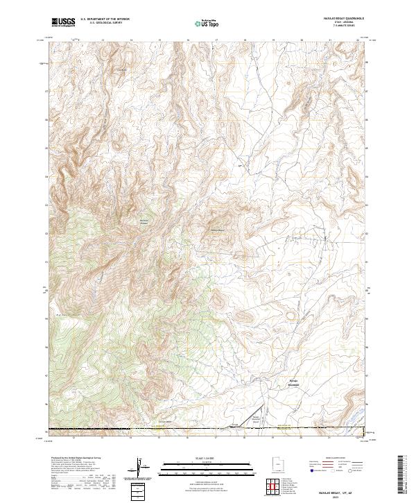 USGS Topographic Map – Navajo Begay