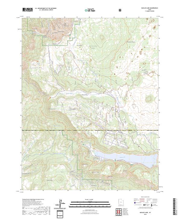 USGS Topographic Map – Navajo Lake