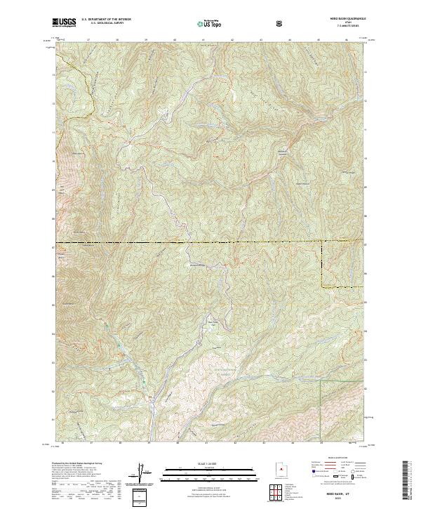 USGS Topographic Map – Nebo Basin