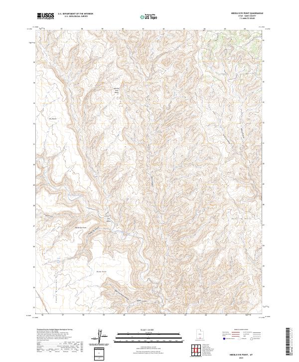 USGS Topographic Map – Needle Eye Point