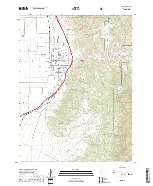 USGS Topographic Map – Nephi