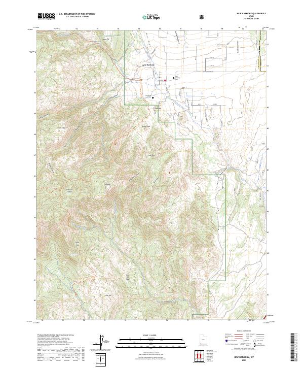 USGS Topographic Map – New Harmony