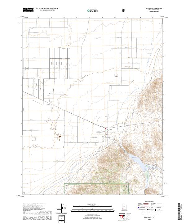 USGS Topographic Map – Newcastle