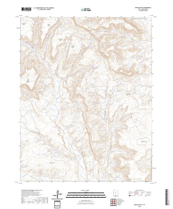 USGS Topographic Map – Nipple Butte