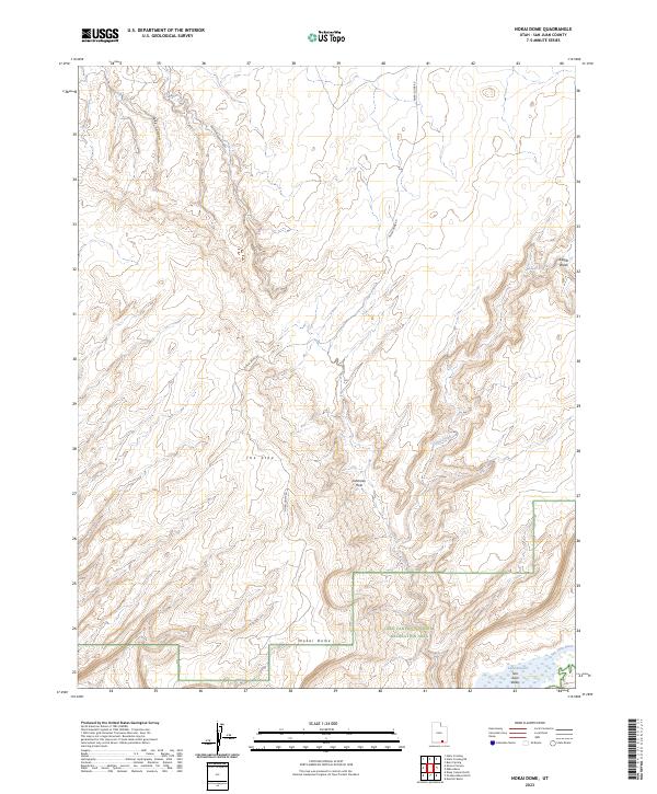 USGS Topographic Map – Nokai Dome