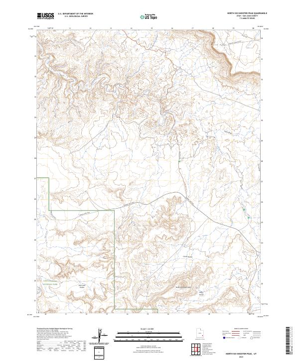USGS Topographic Map – North Six-shooter Peak