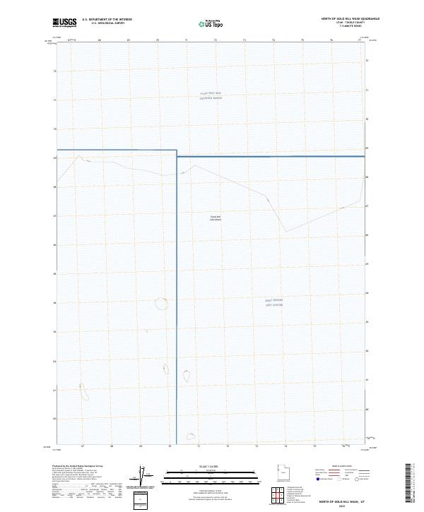 2023 Map of North of Gold Hill Wash, 2023 Print