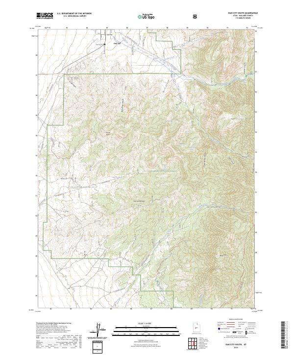 USGS Topographic Map – Oak City South