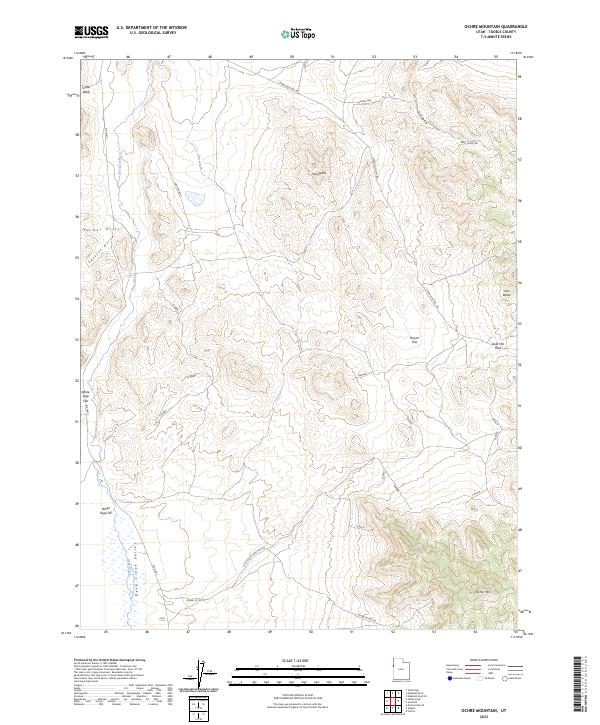 USGS Topographic Map – Ochre Mountain