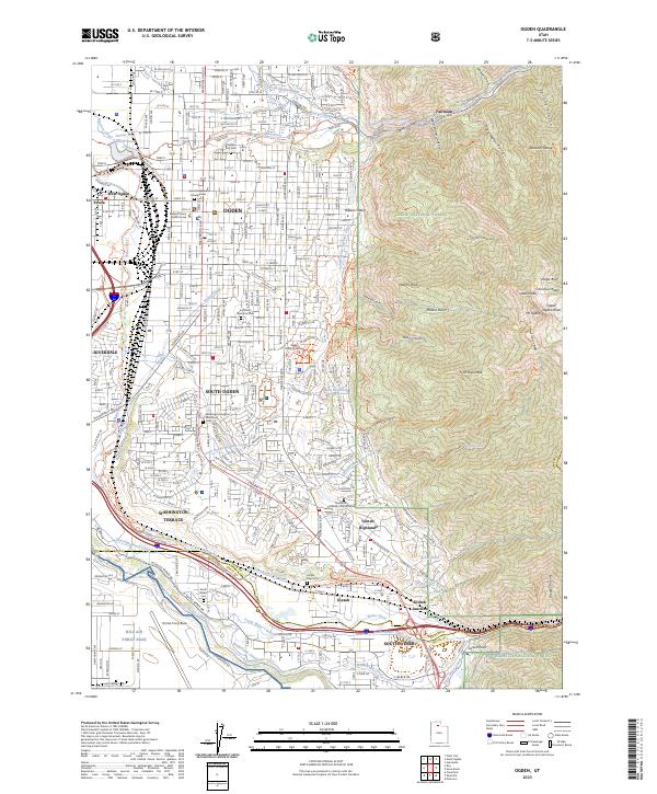 USGS Topographic Map – Ogden
