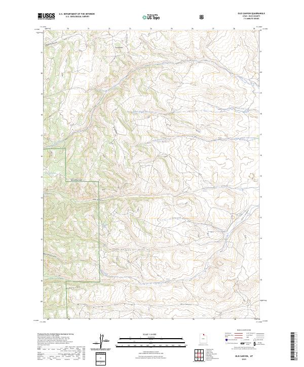 USGS Topographic Map – Old Canyon