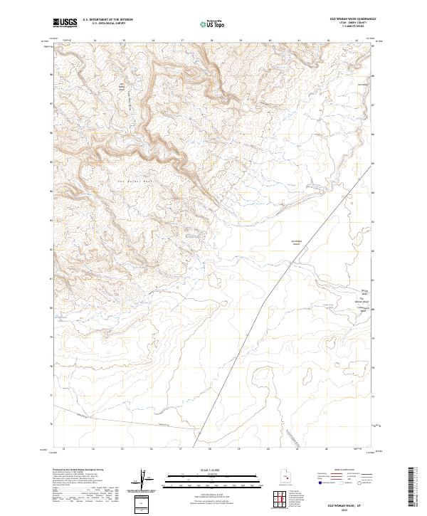 USGS Topographic Map – Old Woman Wash