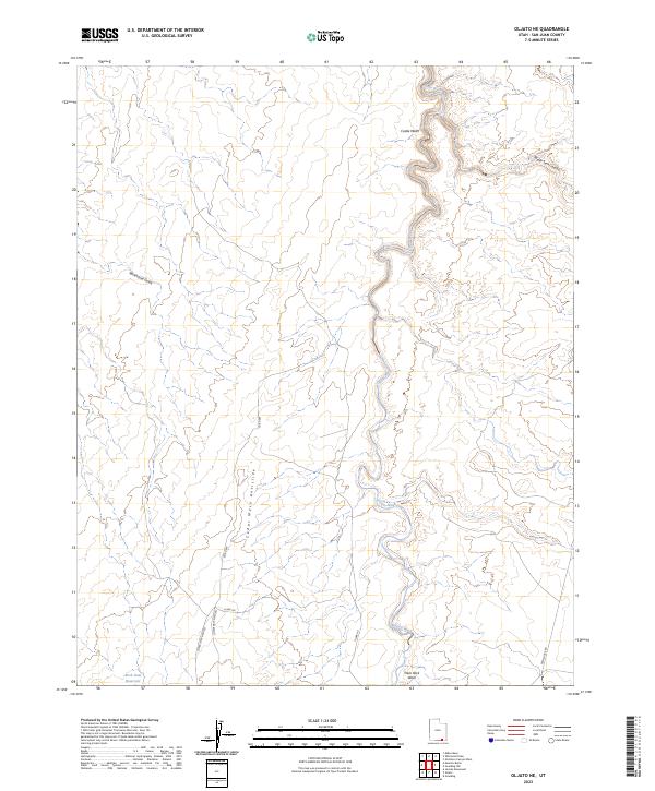 USGS Topographic Map – Oljato NE