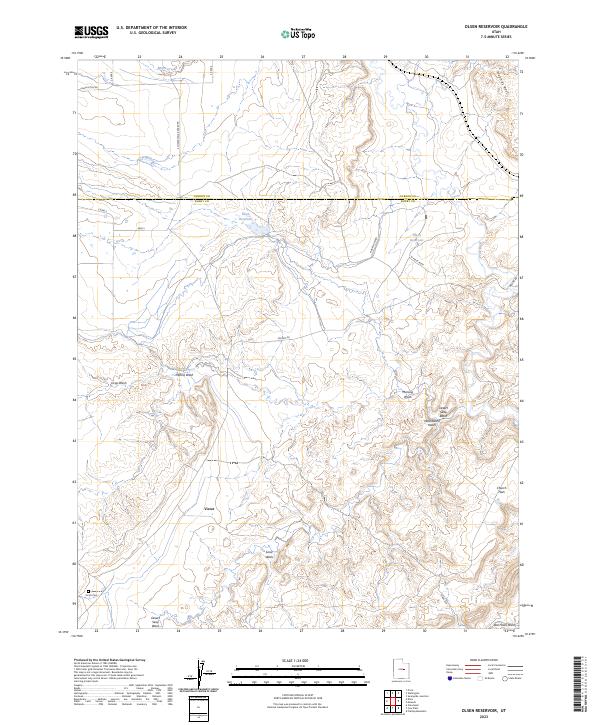 USGS Topographic Map – Olsen Reservoir