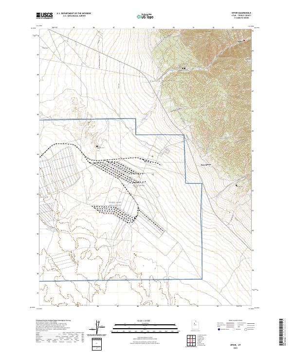 USGS Topographic Map – Ophir