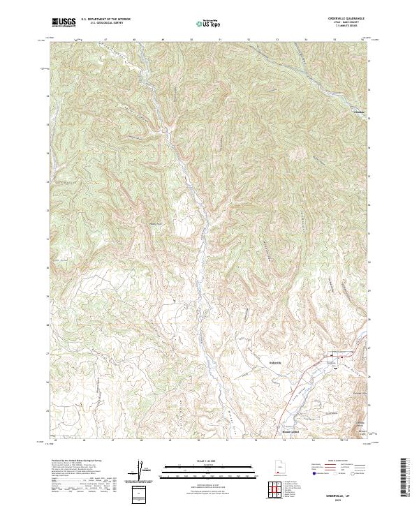 USGS Topographic Map – Orderville
