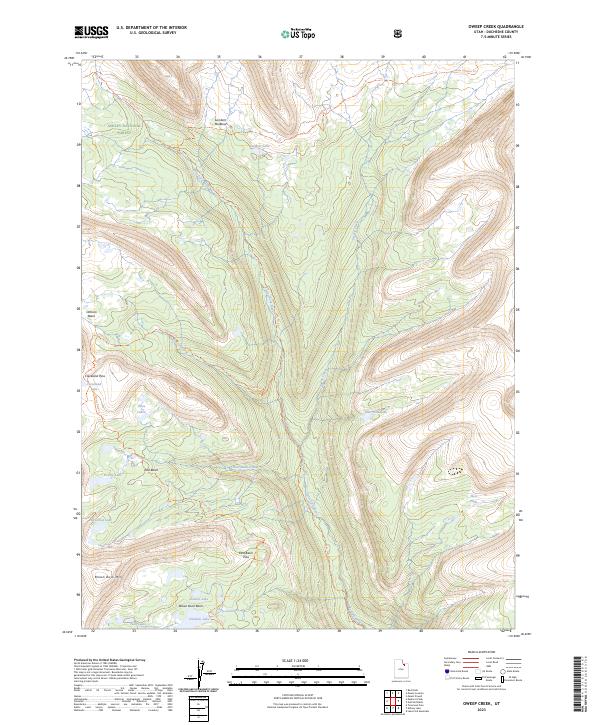 USGS Topographic Map – Oweep Creek