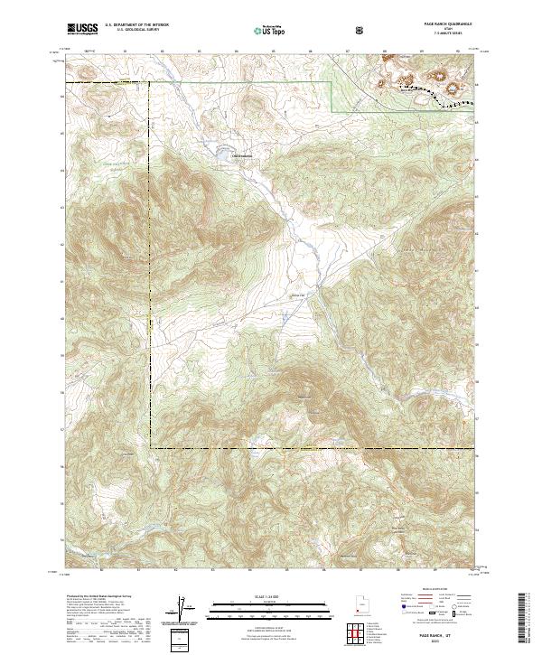 USGS Topographic Map – Page Ranch