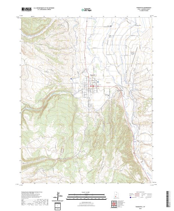 USGS Topographic Map – Panguitch