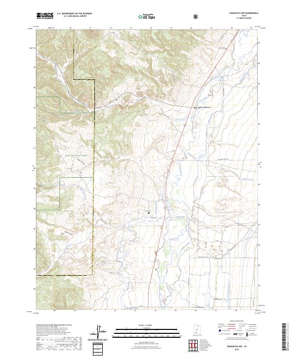 USGS Topographic Map – Panguitch NW