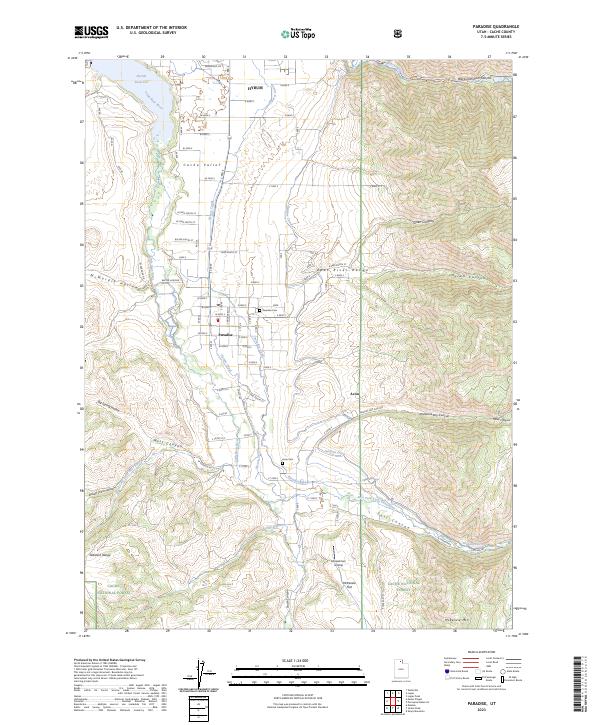 USGS Topographic Map – Paradise