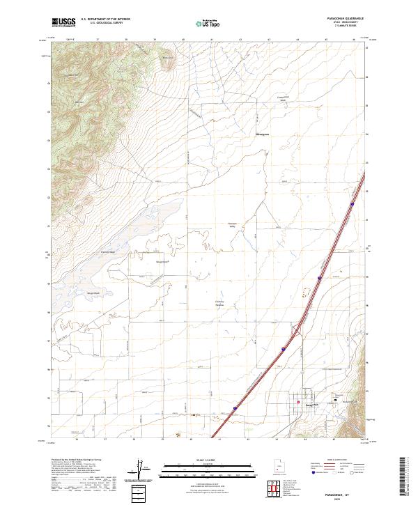 USGS Topographic Map – Paragonah