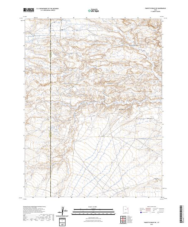 USGS Topographic Map – Pariette Draw SW