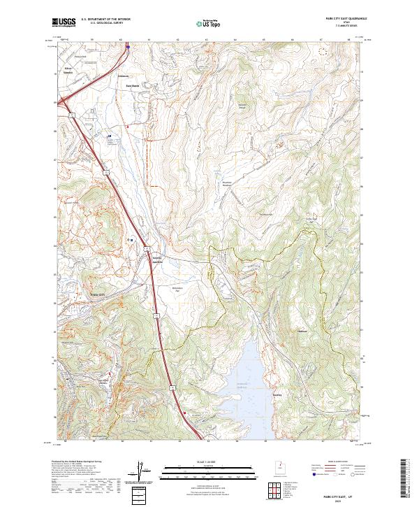 USGS Topographic Map – Park City East
