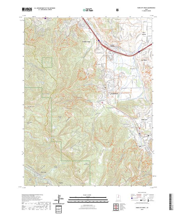 USGS Topographic Map – Park City West