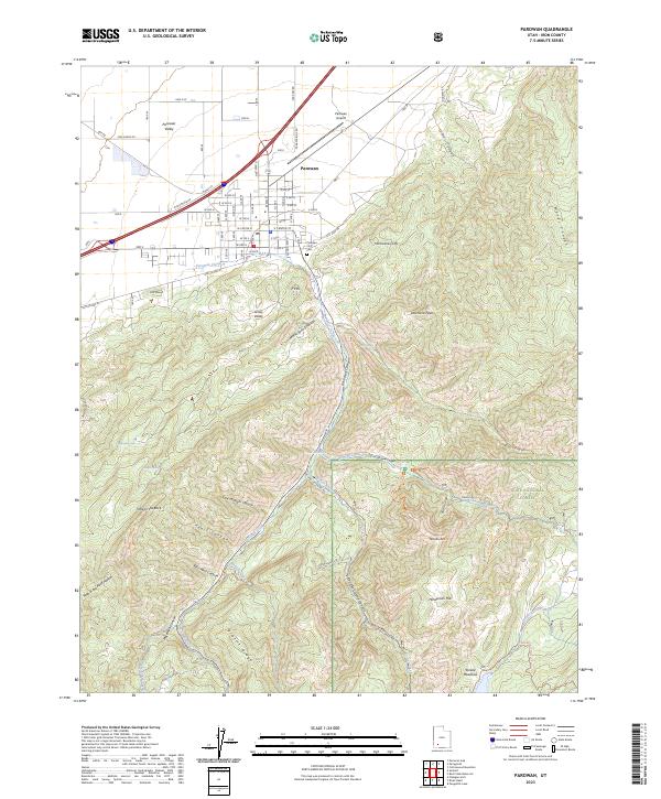 USGS Topographic Map – Parowan