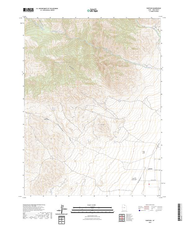 USGS Topographic Map – Partoun