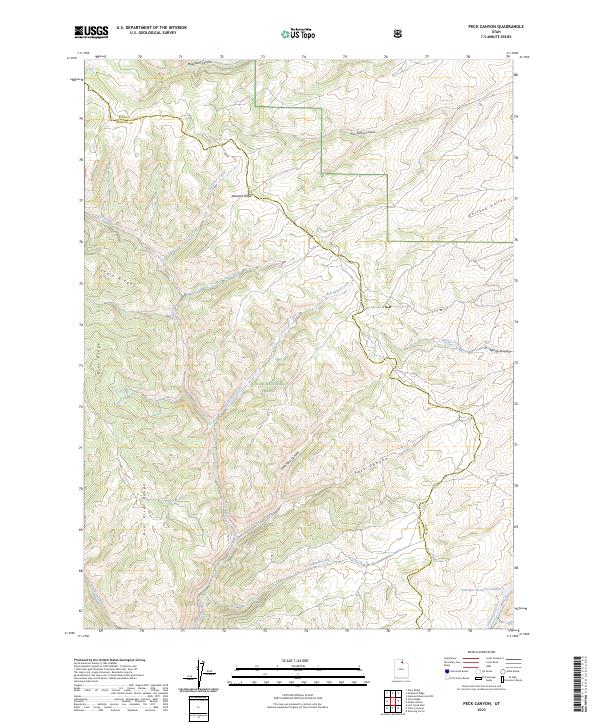 USGS Topographic Map – Peck Canyon