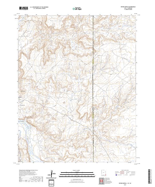 USGS Topographic Map – Peters Nipple