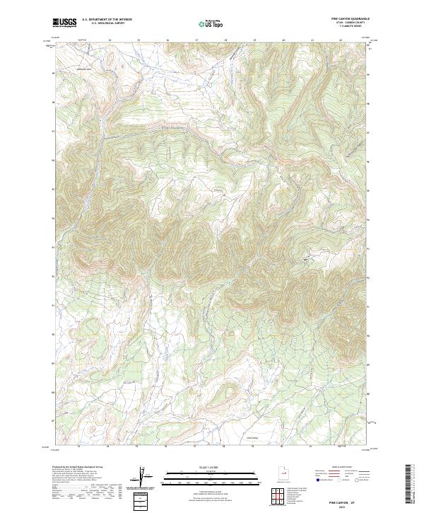 USGS Topographic Map – Pine Canyon